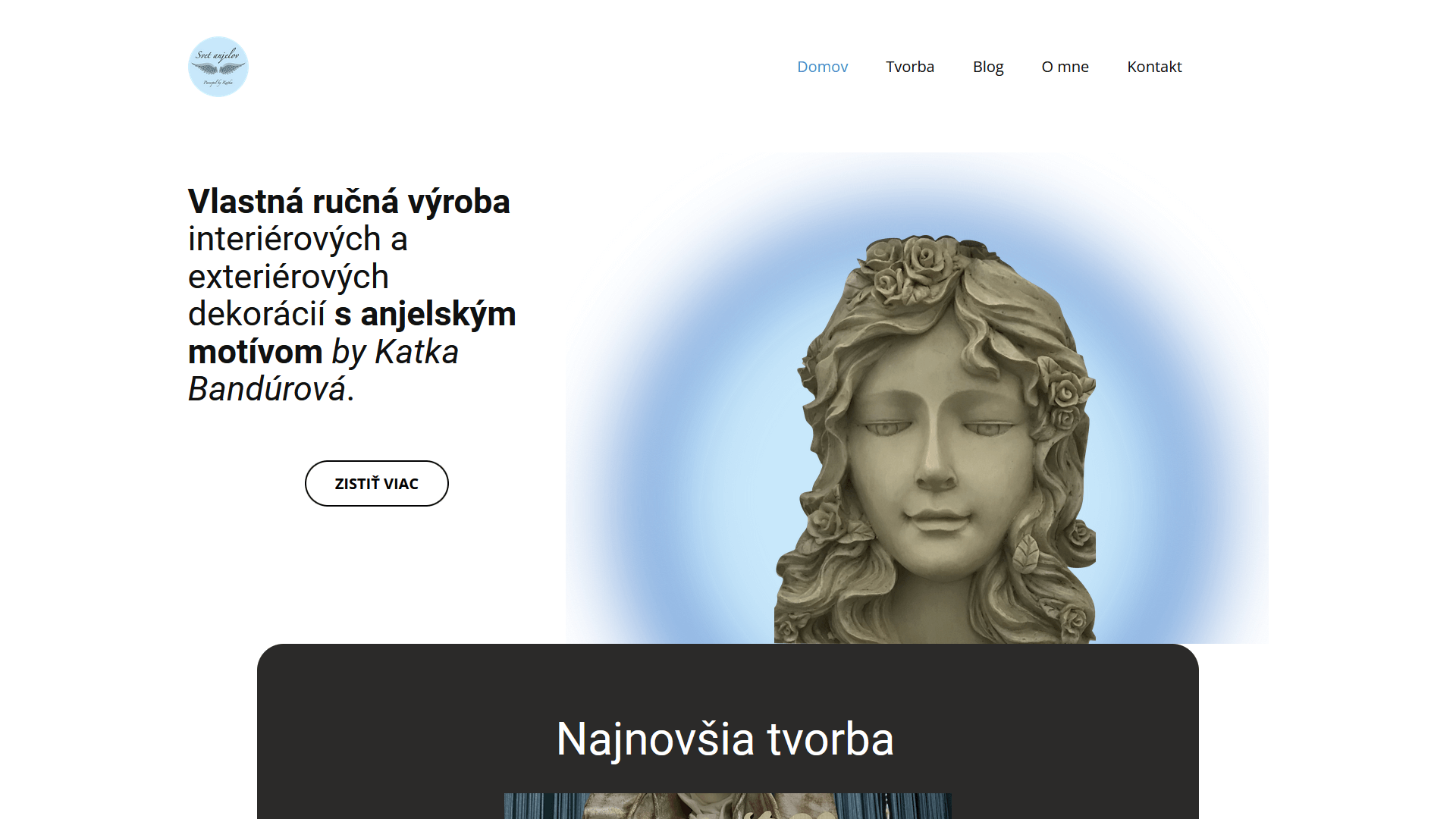 Snímka obrazovky zo stránky svetanjelov.sk